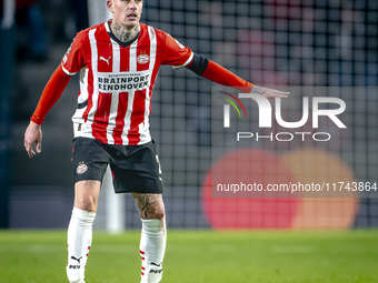 PSV Eindhoven defender Rick Karsdorp plays during the match between PSV and Girona at the Philips Stadium for the UEFA Champions League - Le...