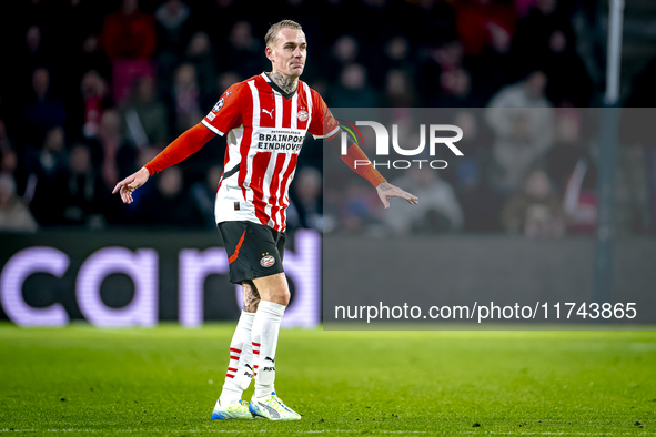 PSV Eindhoven defender Rick Karsdorp plays during the match between PSV and Girona at the Philips Stadium for the UEFA Champions League - Le...