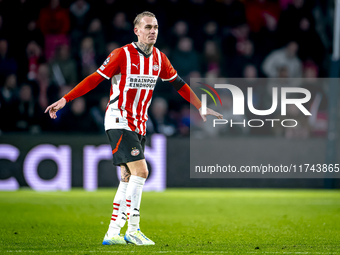 PSV Eindhoven defender Rick Karsdorp plays during the match between PSV and Girona at the Philips Stadium for the UEFA Champions League - Le...