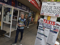 People outside the United States embassy in Mexico City, Mexico, on November 5, 2024, go to the United States embassy for the elections in t...