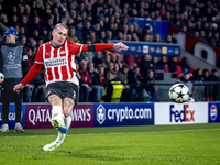 PSV Eindhoven defender Rick Karsdorp plays during the match between PSV and Girona at the Philips Stadium for the UEFA Champions League - Le...