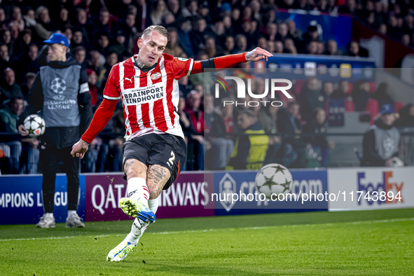 PSV Eindhoven defender Rick Karsdorp plays during the match between PSV and Girona at the Philips Stadium for the UEFA Champions League - Le...