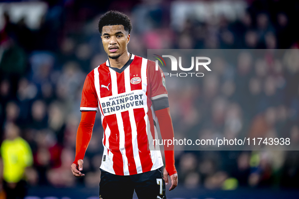 PSV Eindhoven midfielder Malik Tillman plays during the match between PSV and Girona at the Philips Stadium for the UEFA Champions League -...