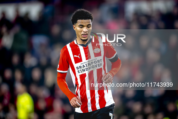 PSV Eindhoven midfielder Malik Tillman plays during the match between PSV and Girona at the Philips Stadium for the UEFA Champions League -...