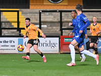 Glenn McConnell (30 Cambridge United) crosses the ball during the EFL Trophy match between Cambridge United and Chelsea Under 21s at the Cle...