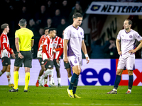 Girona FC defender Daley Blind appears dejected during the match between PSV and Girona at the Philips Stadium for the UEFA Champions League...