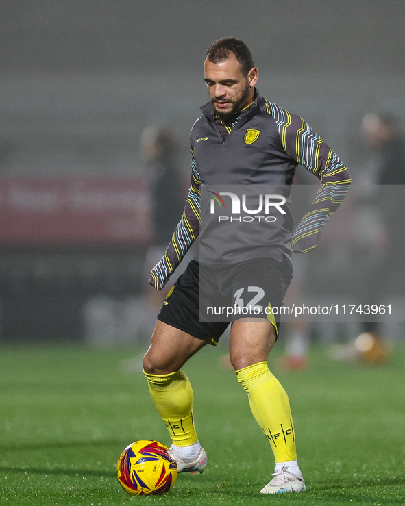 Mason Bennett of Burton Albion participates in the Sky Bet League 1 match between Burton Albion and Crawley Town at the Pirelli Stadium in B...