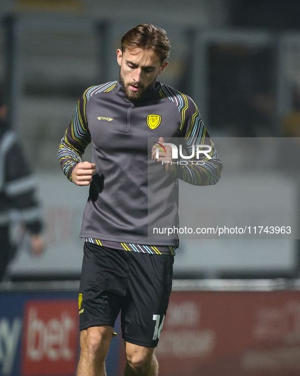 Jack Cooper-Love of Burton Albion participates in the Sky Bet League 1 match between Burton Albion and Crawley Town at the Pirelli Stadium i...