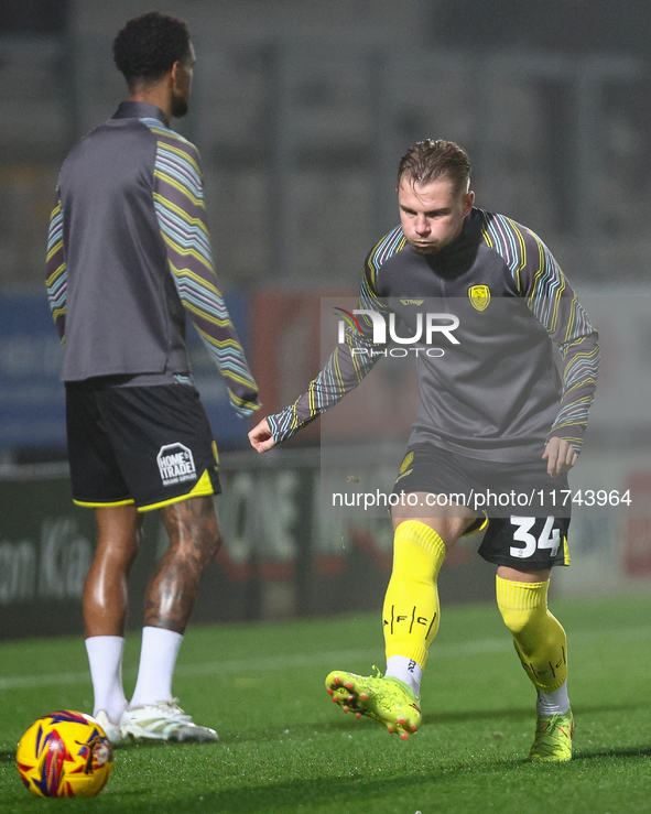 Ben Whitfield of Burton Albion participates in the Sky Bet League 1 match between Burton Albion and Crawley Town at the Pirelli Stadium in B...