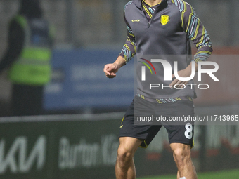 Charlie Webster of Burton Albion participates in the Sky Bet League 1 match between Burton Albion and Crawley Town at the Pirelli Stadium in...