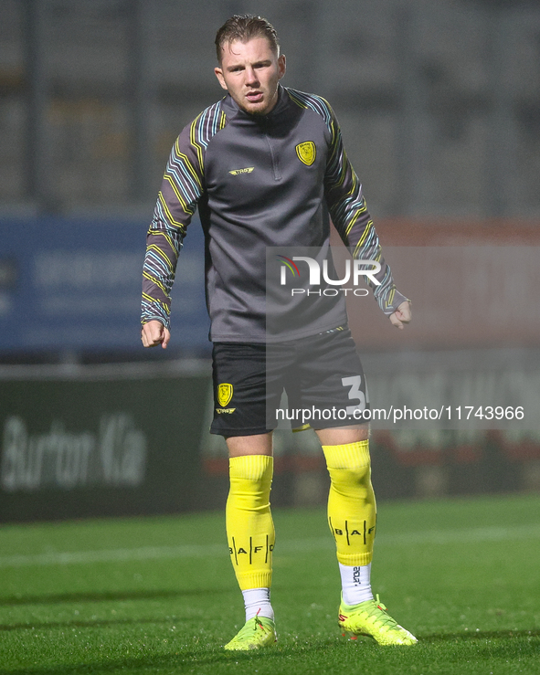 Ben Whitfield of Burton Albion participates in the Sky Bet League 1 match between Burton Albion and Crawley Town at the Pirelli Stadium in B...