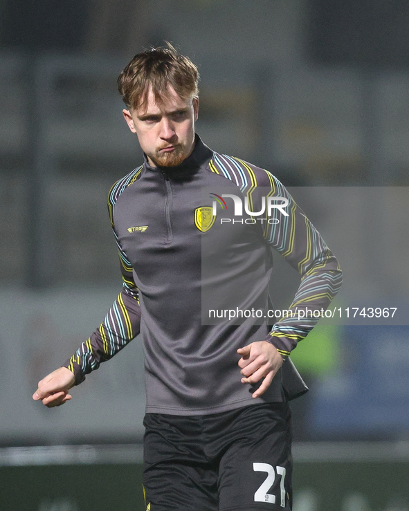 Alex Bannon of Burton Albion participates in the Sky Bet League 1 match between Burton Albion and Crawley Town at the Pirelli Stadium in Bur...