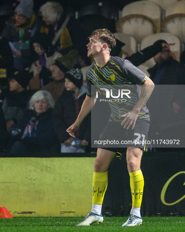 Alex Bannon of Burton Albion participates in the Sky Bet League 1 match between Burton Albion and Crawley Town at the Pirelli Stadium in Bur...