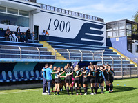 S.S. Lazio Women play during the round of 16 of the Coppa Italia Femminile between S.S. Lazio and F.C. Como at the Mirko Fersini Stadium in...