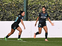 Sofia Colombo of S.S. Lazio celebrates after scoring the goal of 1-0 during the round of 16 of Coppa Italia Femminile between S.S. Lazio and...