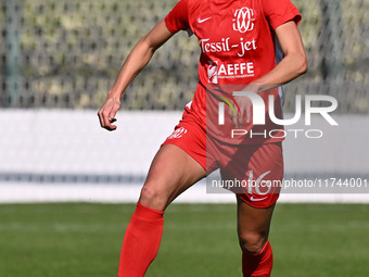 Julia Karlernas of F.C. Como Women participates in the round of 16 of Coppa Italia Femminile between S.S. Lazio and F.C. Como at the Mirko F...