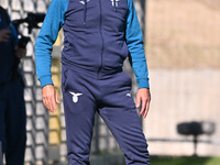 Gianluca Grassadonia coaches S.S. Lazio during the round of 16 of the Coppa Italia Femminile between S.S. Lazio and F.C. Como at the Mirko F...