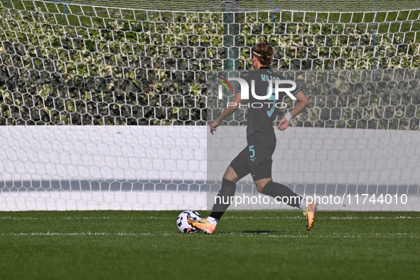 Zsanett Kajan of S.S. Lazio scores the goal for 2-0 during the round of 16 of Coppa Italia Femminile between S.S. Lazio and F.C. Como at the...