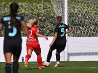 Zsanett Kajan of S.S. Lazio scores the goal for 2-0 during the round of 16 of Coppa Italia Femminile between S.S. Lazio and F.C. Como at the...