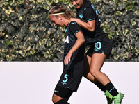 Zsanett Kajan of S.S. Lazio celebrates after scoring the goal for 2-0 during the round of 16 of Coppa Italia Femminile between S.S. Lazio an...