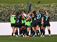 Zsanett Kajan of S.S. Lazio celebrates after scoring the goal for 2-0 during the round of 16 of Coppa Italia Femminile between S.S. Lazio an...