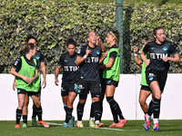 Zsanett Kajan of S.S. Lazio celebrates after scoring the goal for 2-0 during the round of 16 of Coppa Italia Femminile between S.S. Lazio an...