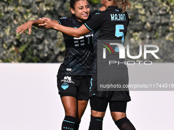 Zsanett Kajan of S.S. Lazio celebrates after scoring the goal for 2-0 during the round of 16 of Coppa Italia Femminile between S.S. Lazio an...