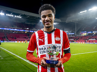 PSV Eindhoven midfielder Malik Tillman is the best man of the match during the match between PSV and Girona at the Philips Stadium for the U...