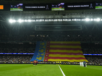 Moment of silence in memory of the victims of the Valencia floods prior to the UEFA Champions League 2024/25 League Phase MD4 match between...