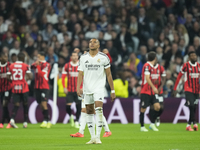 Kylian Mbappe centre-forward of Real Madrid and France dejected after Milan's goal during the UEFA Champions League 2024/25 League Phase MD4...