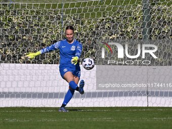 Francesca De Bona of F.C. Como Women participates in the round of 16 of Coppa Italia Femminile between S.S. Lazio and F.C. Como at the Mirko...