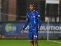 Ishe Samuels Smith (62 Chelsea) gestures during the EFL Trophy match between Cambridge United and Chelsea Under 21s at the Cledara Abbey Sta...