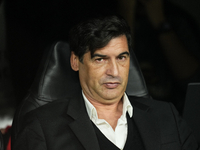 Paulo Fonseca head coach of AC Milan during the UEFA Champions League 2024/25 League Phase MD4 match between Real Madrid C.F. and AC Milan a...