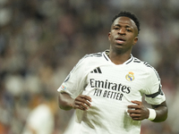 Vinicius Junior left winger of Real Madrid and Brazil during the UEFA Champions League 2024/25 League Phase MD4 match between Real Madrid C....