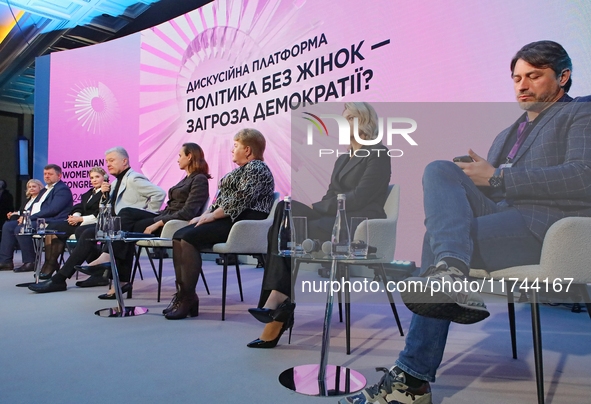 In Kyiv, Ukraine, on November 5, 2024, National Democratic Institute Senior Program Director Olena Yena, First Deputy Speaker of the Verkhov...