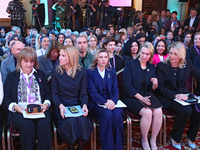 In Kyiv, Ukraine, on November 5, 2024, MP Mariia Ionova, Ambassador of the United States to Ukraine Bridget Brink, First Lady of Ukraine Ole...