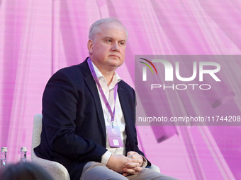 Danylo Lubkivsky, Director of the Kyiv Security Forum, attends the Eighth Ukrainian Women's Congress in Kyiv, Ukraine, on November 5, 2024....