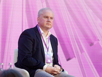 Danylo Lubkivsky, Director of the Kyiv Security Forum, attends the Eighth Ukrainian Women's Congress in Kyiv, Ukraine, on November 5, 2024....