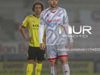 Will Swan of Crawley Town is on the ball at kick-off during the Sky Bet League 1 match between Burton Albion and Crawley Town at the Pirelli...