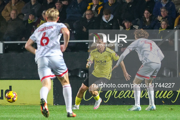 Tomas Kalinauskas of Burton Albion is in action during the Sky Bet League 1 match between Burton Albion and Crawley Town at the Pirelli Stad...