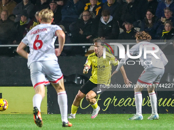 Tomas Kalinauskas of Burton Albion is in action during the Sky Bet League 1 match between Burton Albion and Crawley Town at the Pirelli Stad...