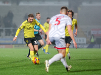 Ben Whitfield of Burton Albion is in attacking action in the area during the Sky Bet League 1 match between Burton Albion and Crawley Town a...