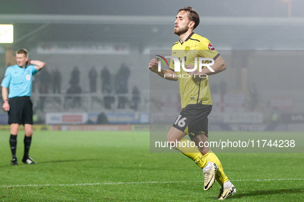 Jack Cooper-Love of Burton Albion participates in the Sky Bet League 1 match between Burton Albion and Crawley Town at the Pirelli Stadium i...