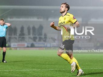 Jack Cooper-Love of Burton Albion participates in the Sky Bet League 1 match between Burton Albion and Crawley Town at the Pirelli Stadium i...