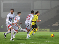 Number 8, Charlie Webster of Burton Albion, tries to find space for an attacking run during the Sky Bet League 1 match between Burton Albion...