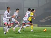 Number 8, Charlie Webster of Burton Albion, tries to find space for an attacking run during the Sky Bet League 1 match between Burton Albion...