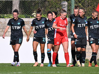 Sofia Colombo of S.S. Lazio celebrates after scoring the goal to make it 3-0 during the round of 16 of Coppa Italia Femminile between S.S. L...