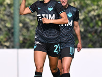 Sofia Colombo of S.S. Lazio celebrates after scoring the goal to make it 3-0 during the round of 16 of Coppa Italia Femminile between S.S. L...