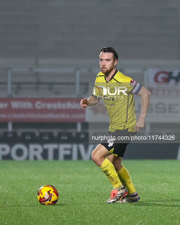 Elliot Watt of Burton Albion is on the ball during the Sky Bet League 1 match between Burton Albion and Crawley Town at the Pirelli Stadium...