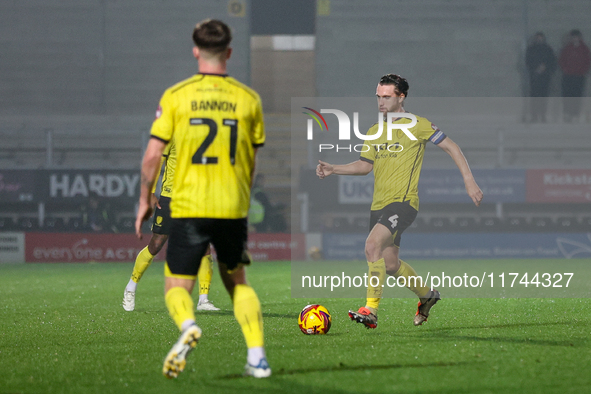 Elliot Watt of Burton Albion (right) is in action during the Sky Bet League 1 match between Burton Albion and Crawley Town at the Pirelli St...